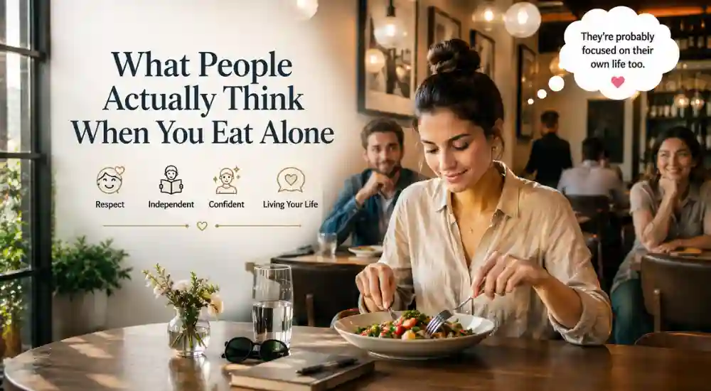What People Actually Think When You Eat Alone