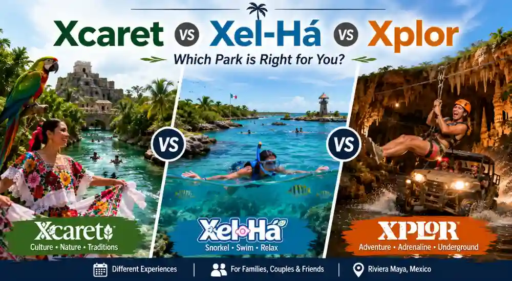 Xcaret vs Xel-Há vs Xplor