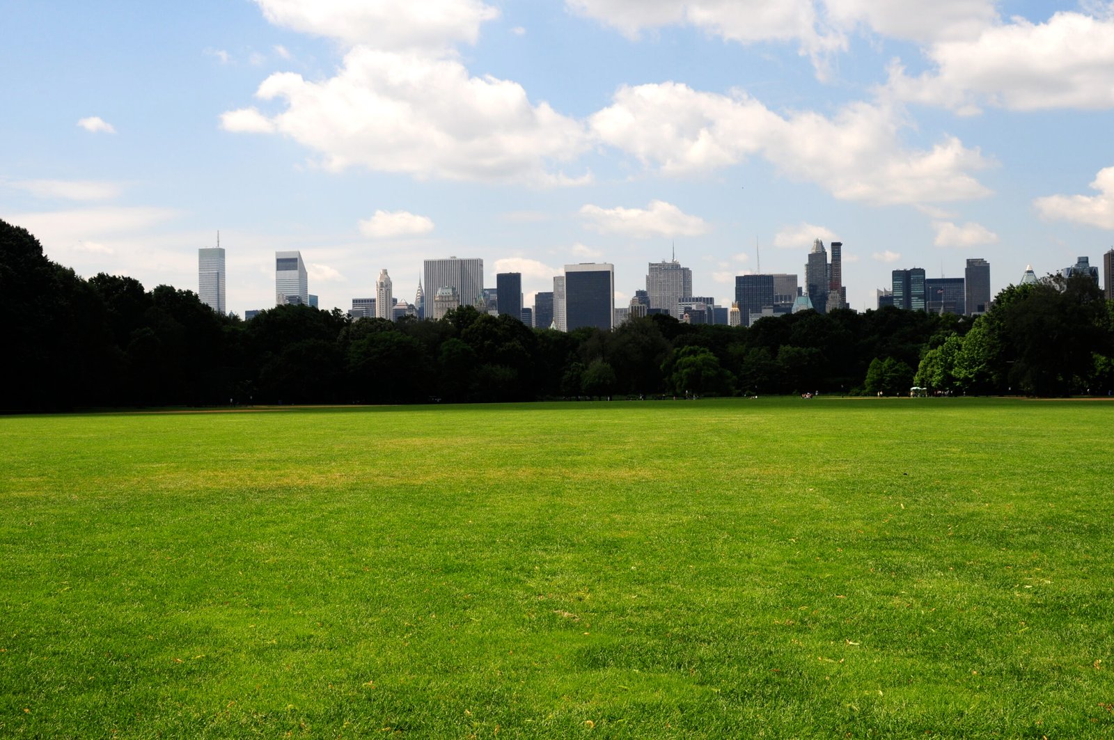 Manhattan skyline viewed from Central Park near the Upper West Side