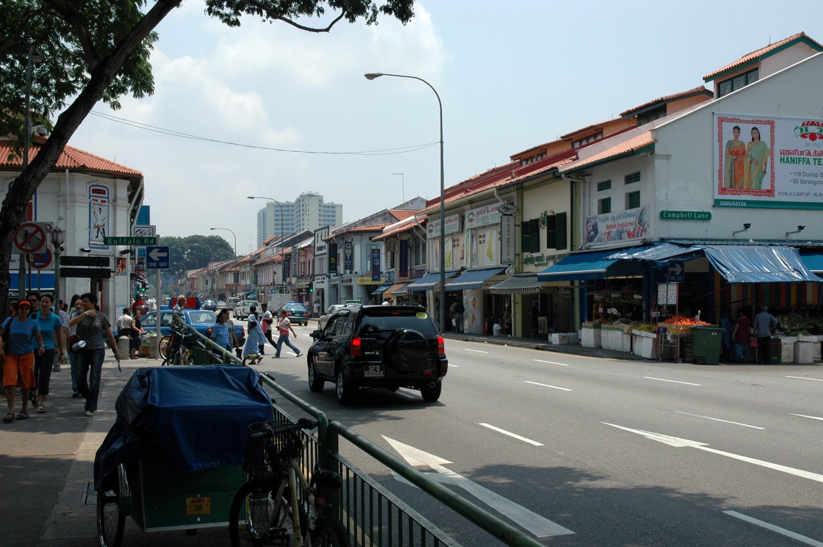 Little India neighborhood in Singapore