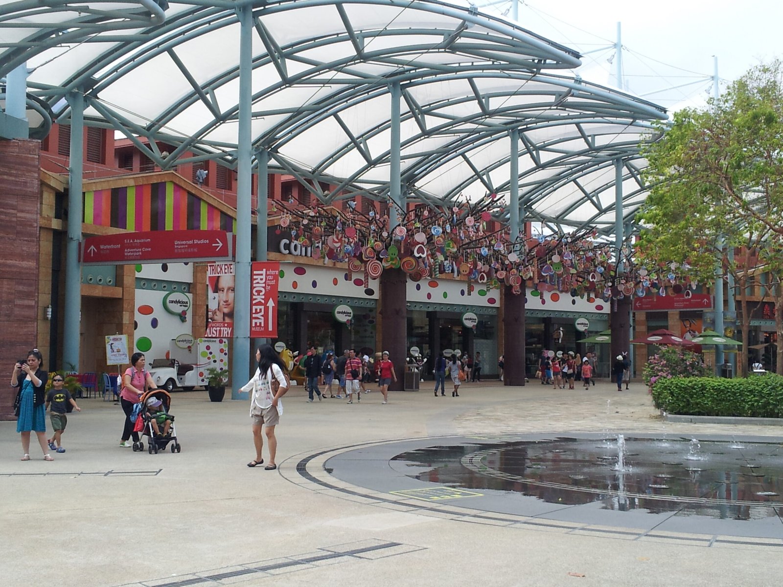 Sentosa Island beach in Singapore