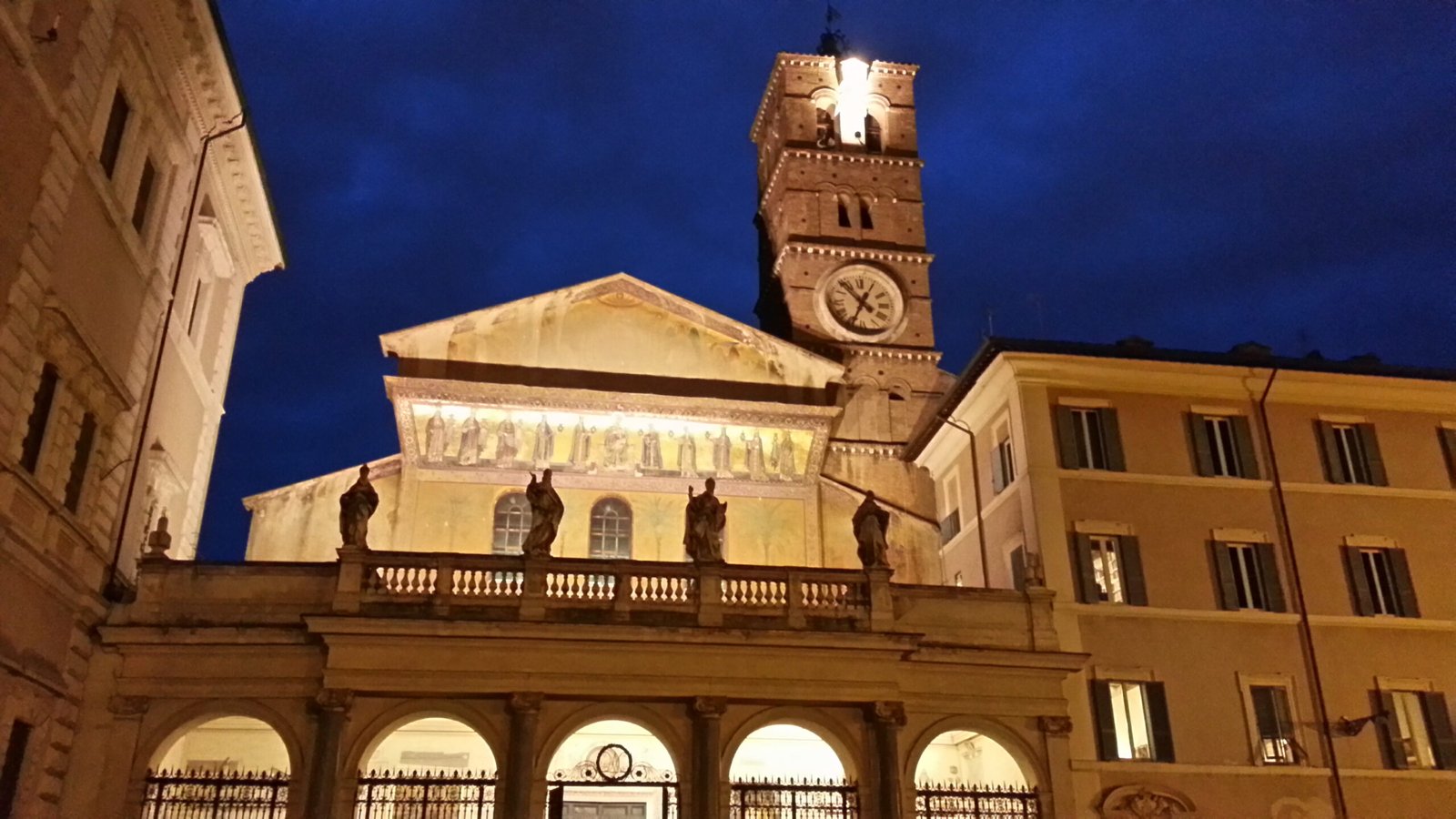 Santa Maria in Trastevere basilica in the Trastevere neighborhood of Rome